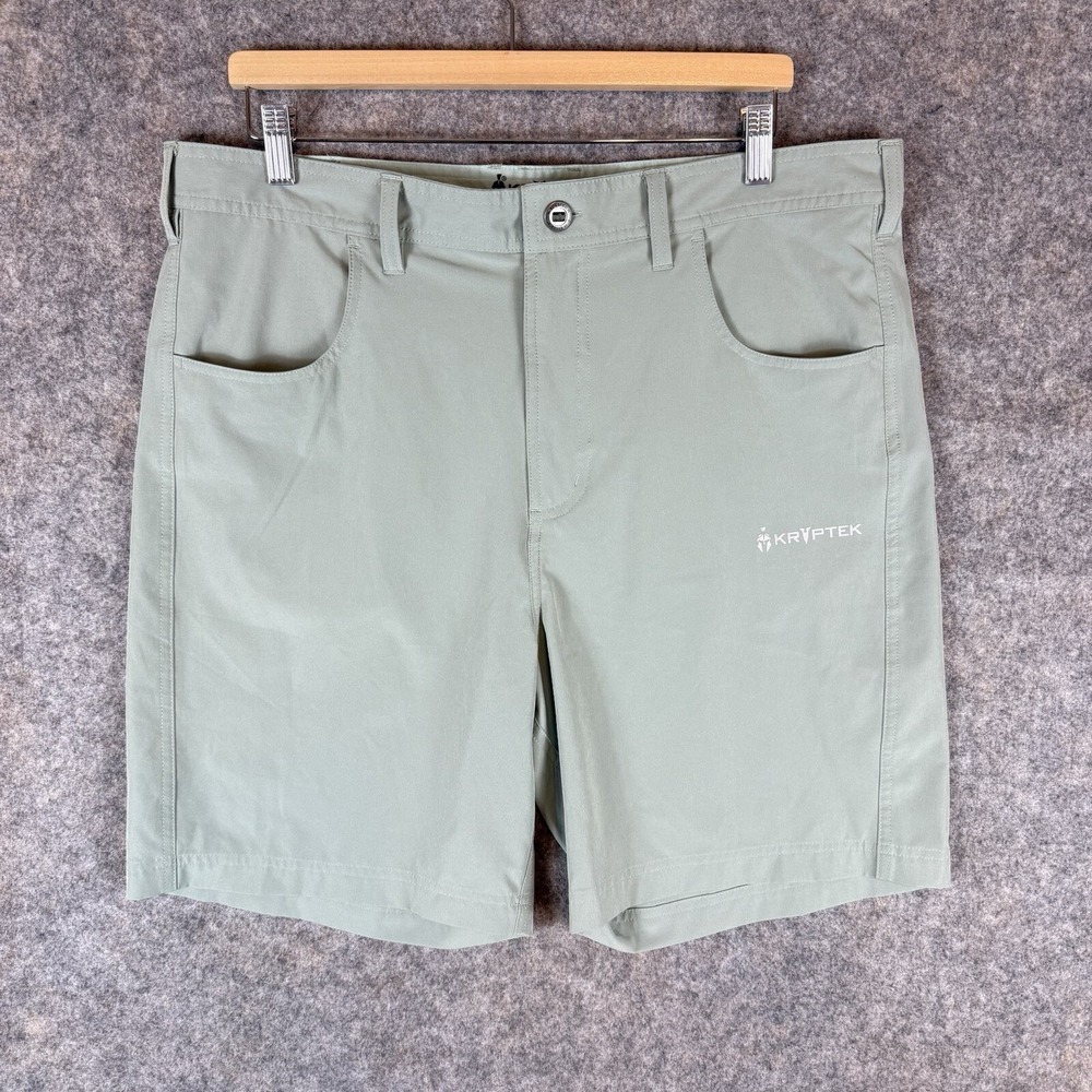 Kryptek Shorts Mens 38 Green Performance Chino Outdoor Stretch